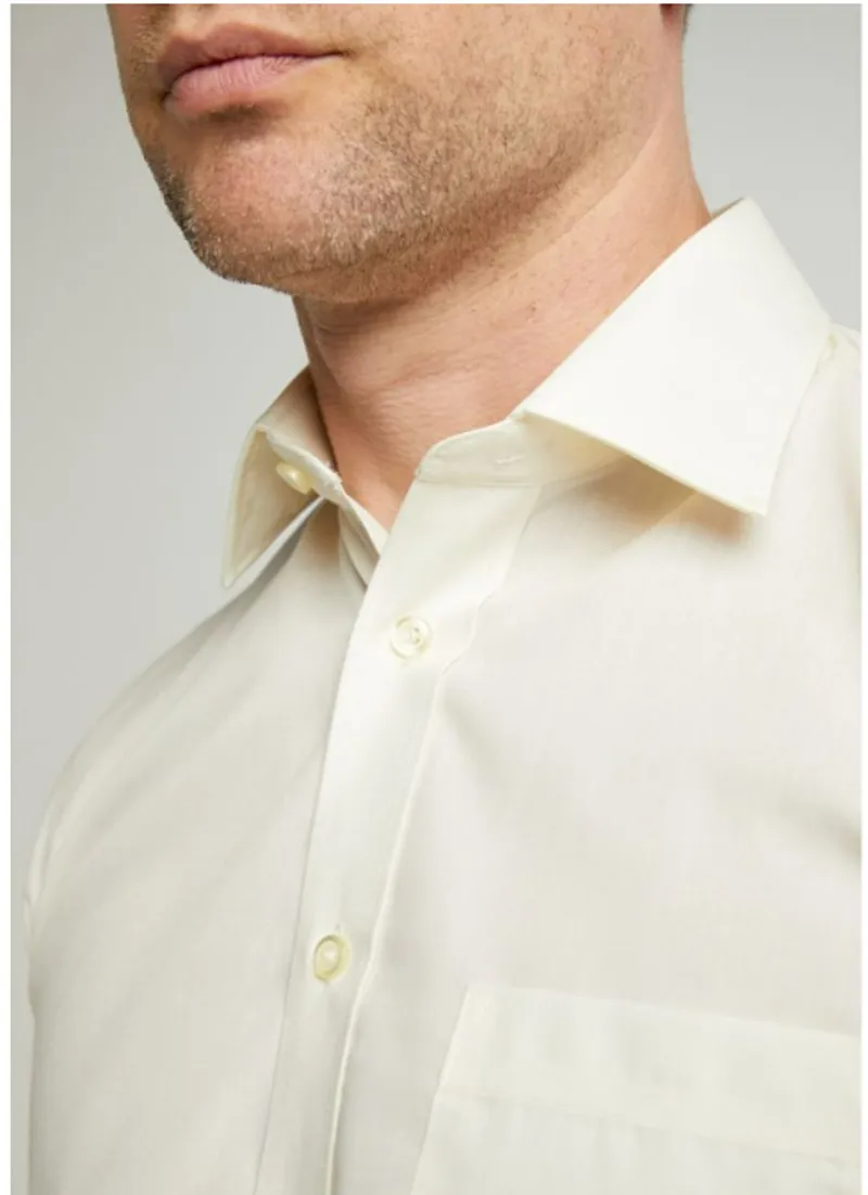 D2 King Size Long Sleeve Shirt Cream SLX4500B